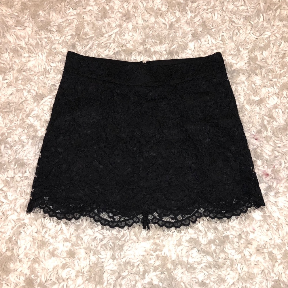 Zinas Black Lace Skirt Women size GREEK 2